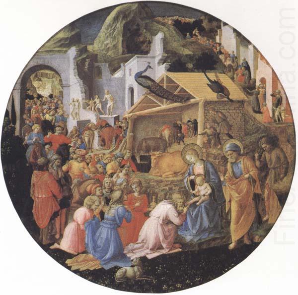 Filippo Lippi,Adoration of the Magi, Sandro Botticelli